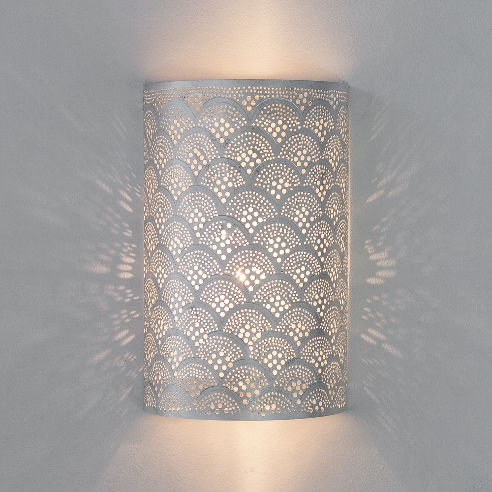 Patch Ontstaan Onzuiver Wand lamp Cylinder Fan zilver - Wandlampen - Stoop Furniture